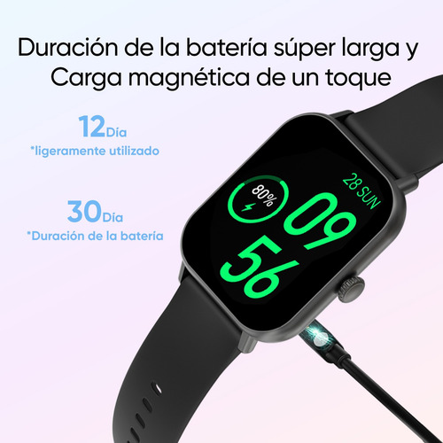 Reloj Inteligente Unisex De 2.01'' Con Llamadas Bluetooth, Ip67, Resistente Al Agua, Deportivo Para Ios Y Android, Monitor De Frecuencia Cardíaca