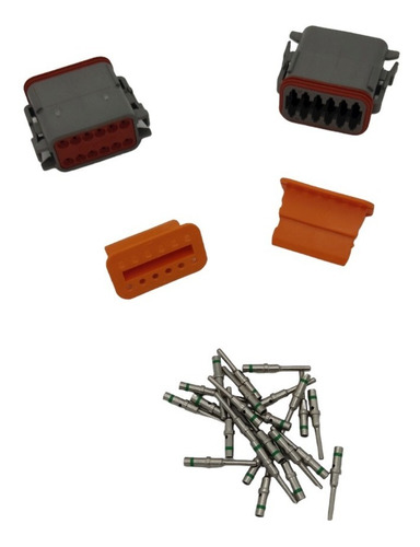 Conector Dt06-12sa , Seguro W12s , Terminal Hembra, Kit, 