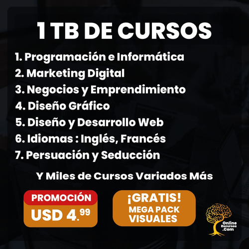 1tb De Cursos Virtuales