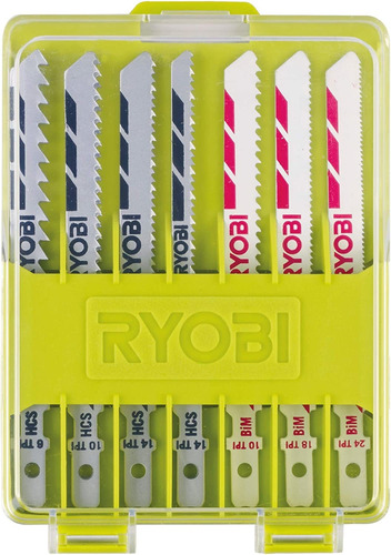 Hojas De Sierra Caladora Rak10jsb De Ryobi, 7 Piezas