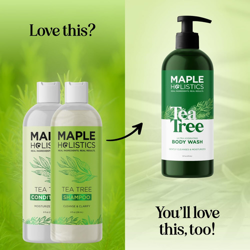 Conjunto De Shampoo E Condicionador Maple Holistics Tea Tree