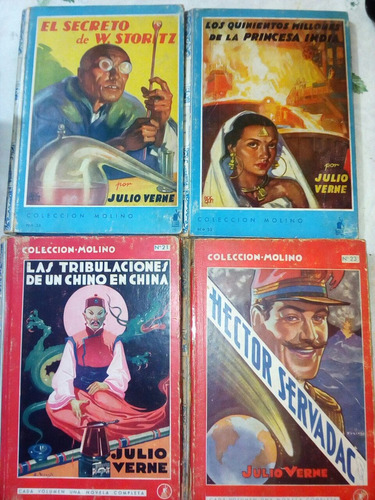 Lote De 8 Libros Julio Verne En Buen Estado 