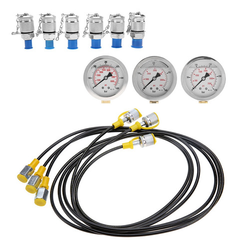 Kit De Teste De Pressão Hidráulica De Escavadeira Com Ponto