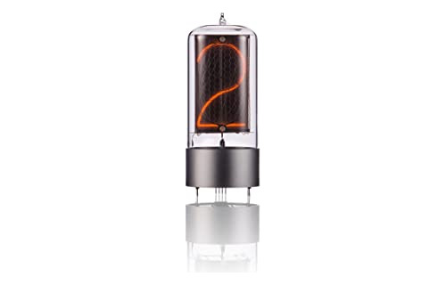 Tubo Nixie Zin-70 Con Base De Aluminio Plateado