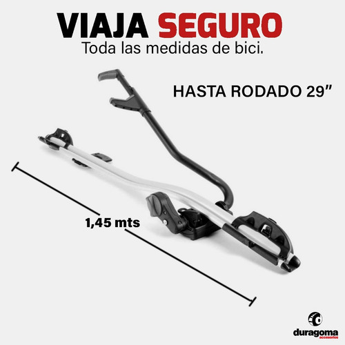 Porta Bicicleta Aluminio Airway Reforzado Para 1 Bicicleta