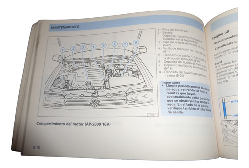 Volkswagen Gol 12/1996 Libro Manual De Instrucciones (Usado)