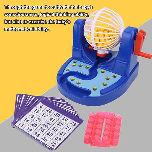 Mini Máquina De Bingo Para Niños Juego De Mesa Divertido