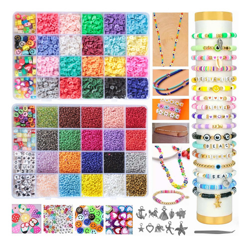 Kits Para Hacer Pulseras De Collar De Bricolaje 6000 Pcs