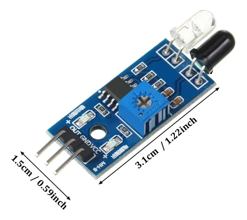 Sensor Evitación Obstáculos Infrarrojos 3 Cables Para Arduin