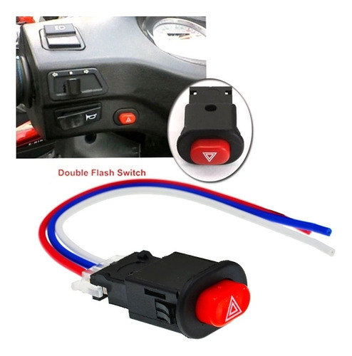 Botón Switch Intermitentes Motocicleta