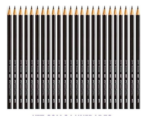 Caixa 84 Lápis Faber Castell Preto Grafite Nº2 Escrever