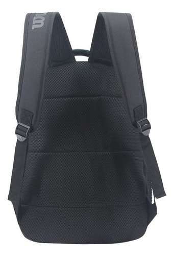 Mochila 17 Espalda Big Urban Negra Wilson - 65.11050bl Diseño De La Tela Lisa