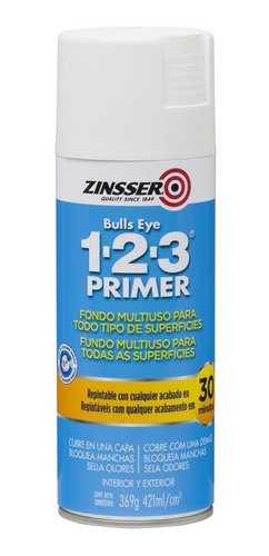 Pintura Fijador Sellador Bulls Eye Aerosol Primer Zinsser - Prestigio