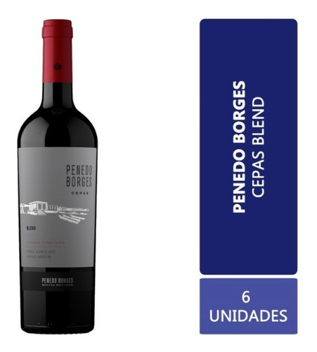 Vino Penedo Borges Cepas Blend Caja X 6 X 750ml.