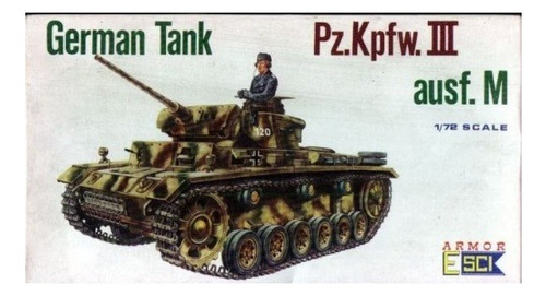 Tanque German Tank Pz.kpfw. Iii Ausf. M 1/72 Esci