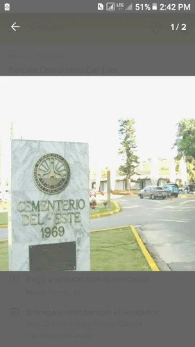 Cementerio Del Este Parcela De Dos Puestos Bien Ubicada