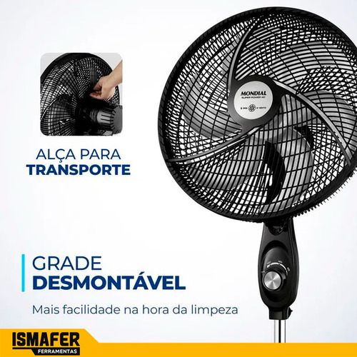 Ventilador de Coluna Mondial Vsp-40c-nb 6p 40 Cm 220V