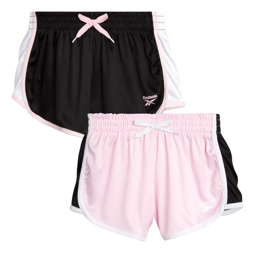 Reebok Pantalon Corto Activo Para Niña Ligero Malla Atletica