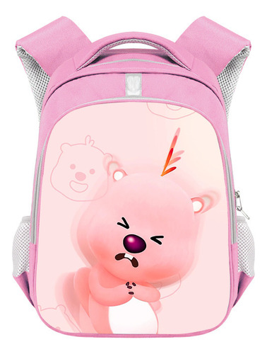 Mochila Infantil Loopy Little Castor Linda Rosa