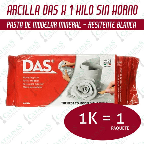 Arcilla Das Pasta Sinhorno Terracota/blanco Kilo Microcentro