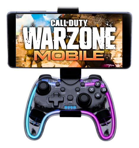Gamepad Inalámbrico Bluetooth Multiplataformas Deluxe Rgb