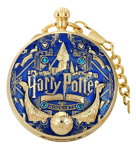 Reloj De Bolsillo Dorado Ravenclaw Harry Potter 