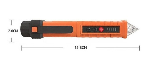 Imagen 2 de 2 de Tester Detector Energía Electricidad Sin Contacto 12-1000v
