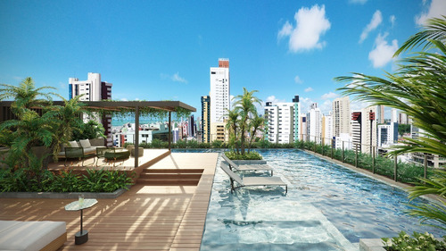 Imagem 1 de 8 de Flat À Venda, 1 Quarto, 1 Suíte, Jardim Oceania - João Pessoa/pb - 615