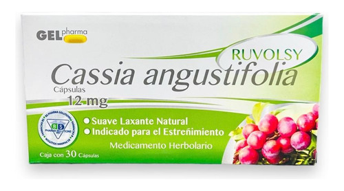 Ruvolsy Cassia Angustifolia Gelpharma C/30 Caps / Laxante