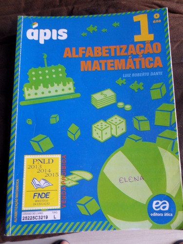 Livro Ápis Alfabetização Matemática 1 Ano Preenchido 