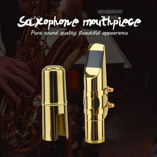6c Saxo Alto Boquilla Saxofón Con Tapón Y Ligaduras Mib Alto