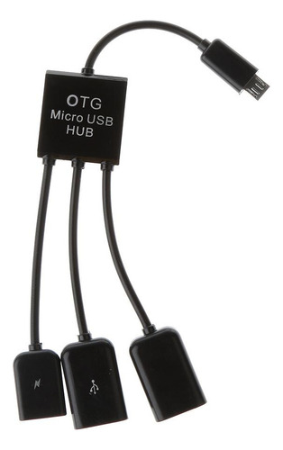 Cable Adaptador Multi-función Usb Otg Con 3puertos Usb2.0