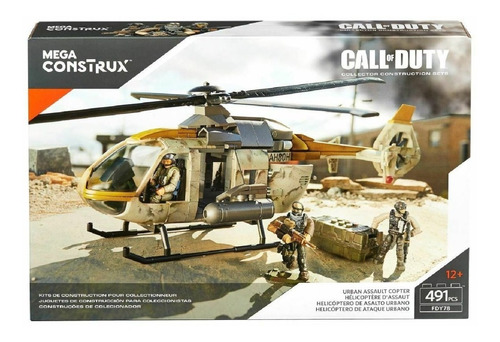 Mega Construx Call Of Duty Helicoptero Asalto Urbano 491pzs