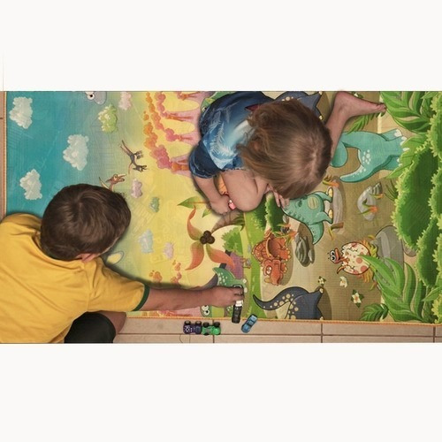 Imagem 5 de 6 de Tapete Infantil Educativo Atividades Duplo 180x120cm Térmico