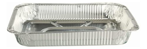 Ekco 22754 Charola Desechable Rectangular, Plata, Mediana