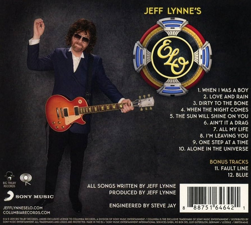 Cd Jeff Lynne Alone In The Universe 10 Canciones Tracks