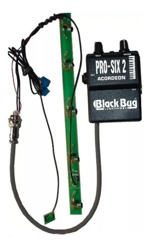 Microfone Para Acordeon Black Bug Pss 6 Mic Pro-six
