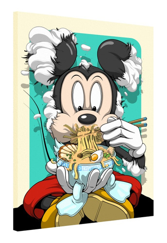 Cuadro Moderno En Tela Canvas Mickey Mouse Art 50x70 Cms 