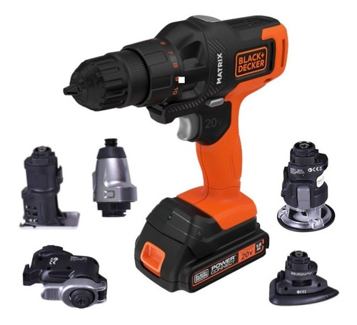 Kit Matrix 20v Multifunção 6 Em 1 Black Decker Biv C/ Maleta