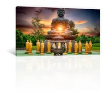 Comprar Cuadro Decorativo Canvas Zen Y Buda Estatuas Buda Atardecer