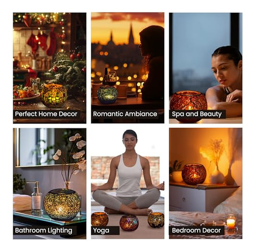Portavelas De Velas Tealight Elegantz - Decoraciones De Mesa