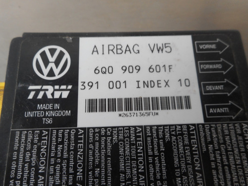 Modulo Bolsa De Aire 6q0909601f  Seat  Vw