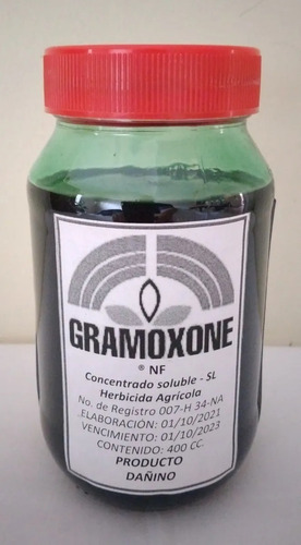 Imagen 1 de 2 de Herbicida Gramoxone Para Matamaleza Presentación 400 Cc.