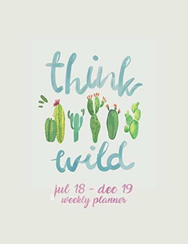 Weekly Planner 20182019 Cactus Design | Jul 18  Dec 19 | 18 