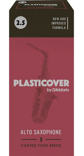 Caña Plastic Cover Daddario Para Saxo Alto 2.5 (5 Unidades)