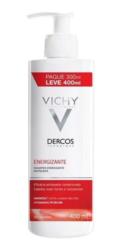 Imagem 1 de 4 de Dercos Shampoo Energizante Antiqueda Vichy 400ml