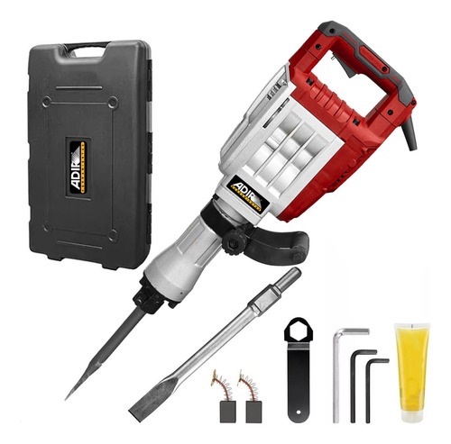 Martillo De Demolición Rompedor De Concreto 1700w Adir 13426 Rojo