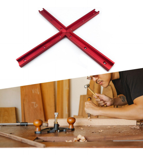 4 Piezas De Carpintería T Pistas T Slot Para El Rojo