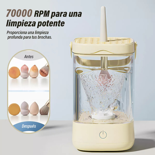 Limpiador Electrico Para Brochas De Maquillaje Automática