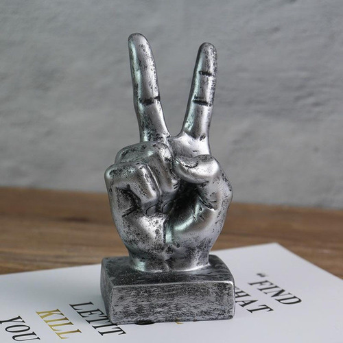 . Escultura De Escritorio De Mano De Gesto De Mano De 3